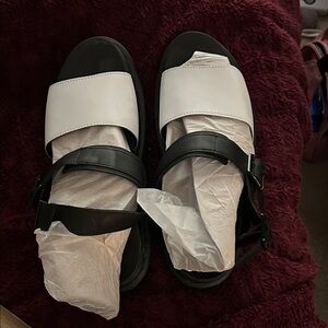 Dr. Martens Black and White Sandals